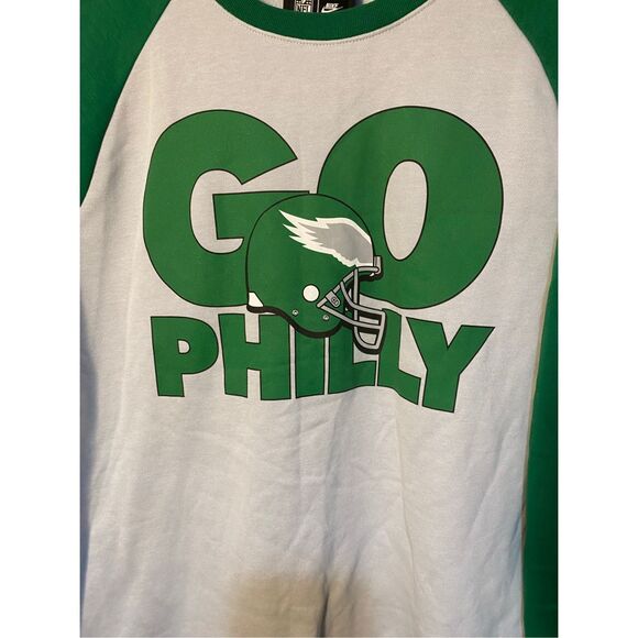 Nike Go Philly men’s NFL pullover green and gray sweatshirt size large - Picture 3 of 5